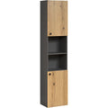 hochschrank purebliss anthrazit evoke eiche b 40 x h 186 cm