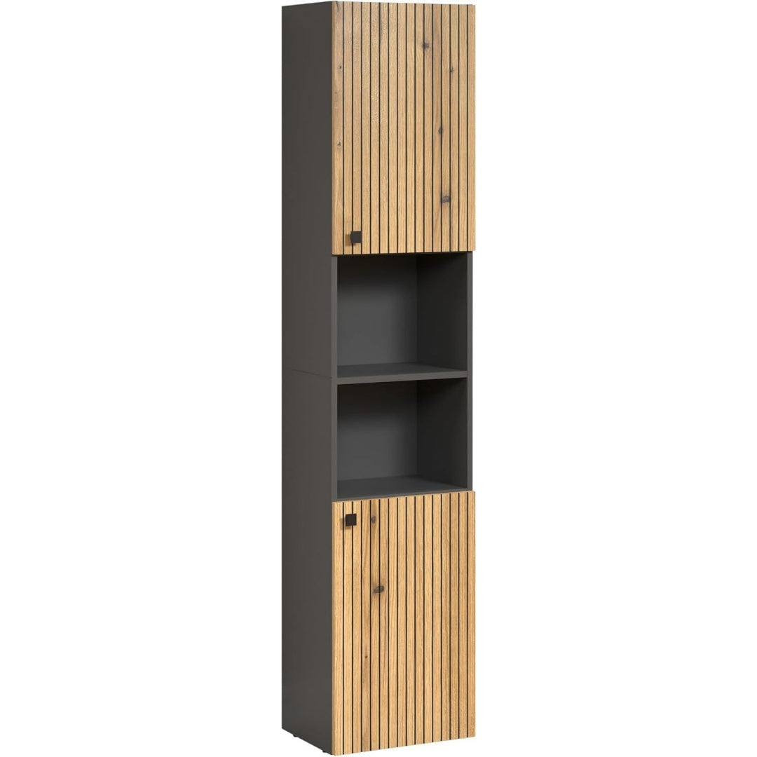 hochschrank purebliss anthrazit evoke eiche b 40 x h 186 cm