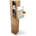 hochschrank schmal hoch-schrank badschrank 30cm breit badezimmerschrank nischenschrank badmoebel fuer kosmetik handtuecher badezimmer bad toilette toilette flur stehend eiche artisan 30x30x170