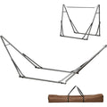 outsunny haengemattengestell fuer haengematte faltbar 2-in-1 290 x 92 x 88cm haengemattenstaender kleiderstaender bis 120 kg belastbar stahl terrasse garten hof