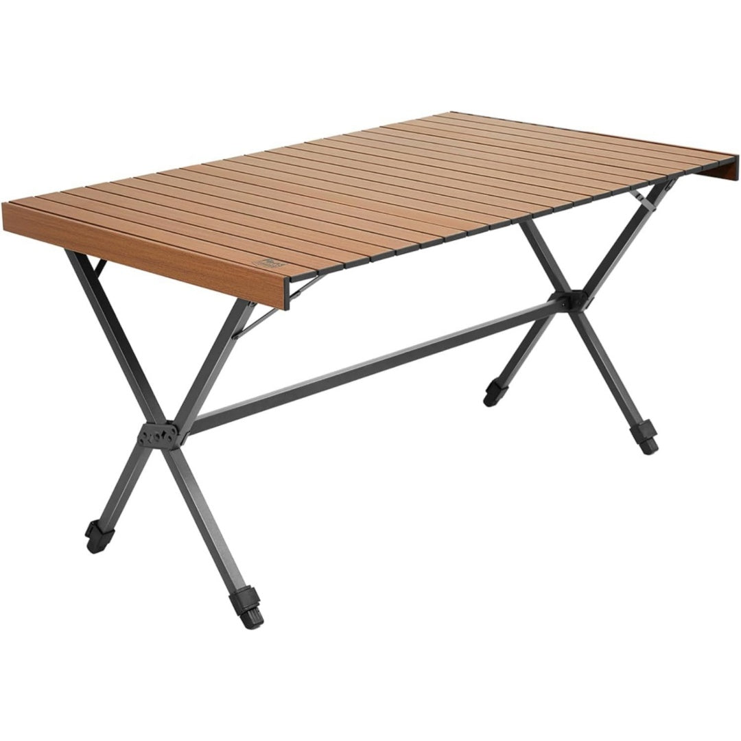 timber ridge klapptisch camping 125x80 cm hoehenverstellbar 6 personen klapptisch camping multifunktional gartentisch tragbarer falttisch fuer 6 personen fuer outdoor picknick kochen garten reisen