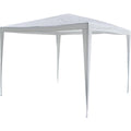 sonlex garten-pavillon 3 x 3 m wasserdicht inklusive heringe abspannseile eckverbinder material pe-plane 110 gm metallgestaenge lackiert stecksystem montage ohne werkzeug weiss