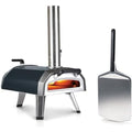karu 2 pizzaofen set inkl 12 zoll pizzaschaufel tragbarer multi-brennstoff outdoor gas holz pizza ofen fuer garten camping karu 2 bundle mit pizzaheber